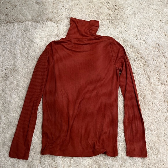 Madewell Turtle Neck Dusty Orange Size M - Picture 4 of 4